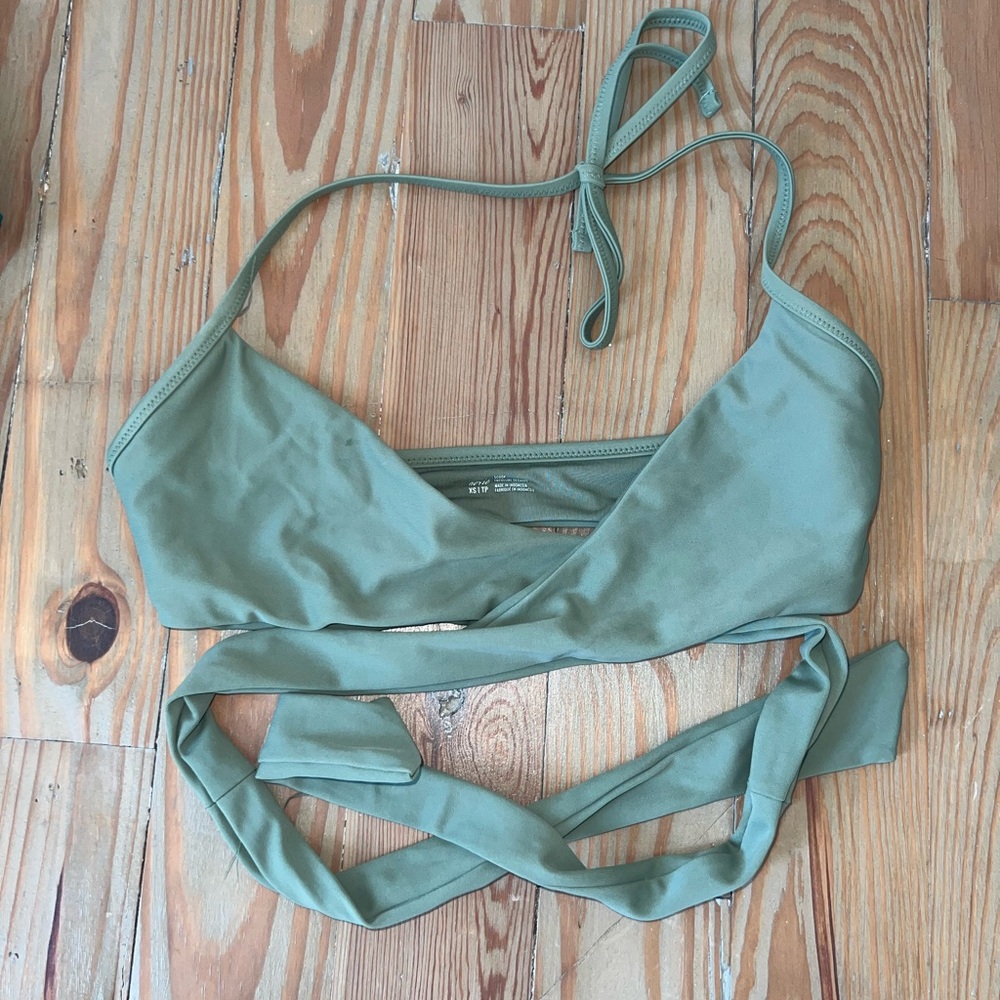 Aerie wrap bikini top
